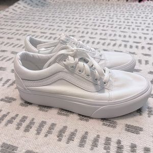 Platform Vans old skool - gently worn